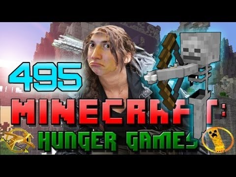 Minecraft: Hunger Games w/Mitch! Game 495 - SKELETON CLUTCH!