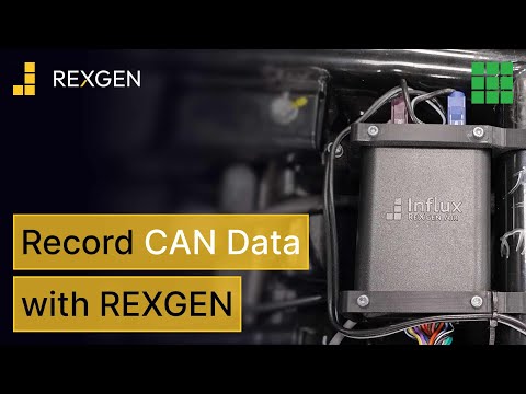 Set up REXGEN series to record CAN data