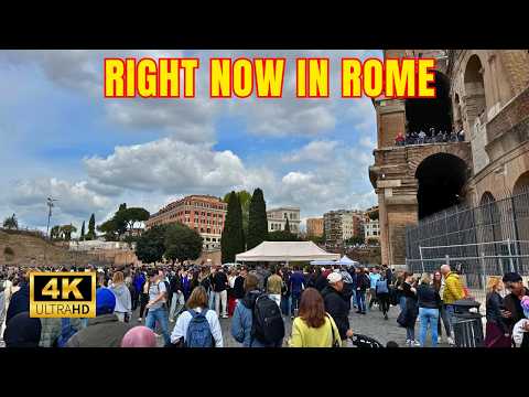 Rome, Italy 🇮🇹 – Walking Around the Colosseum Right Now | 4K Tour (2025)