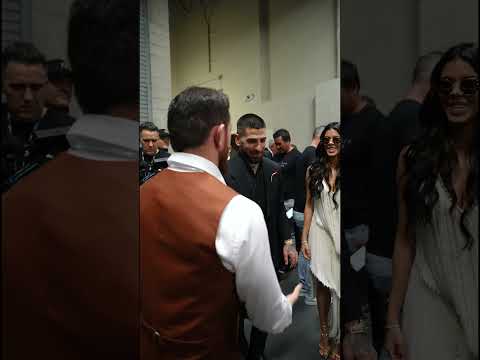 Ilia Topuria and Merab Dvalishvili are in the house! 📣 #ufc317