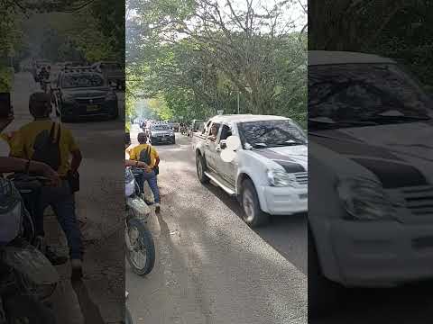 Monumental cortejo fúnebre en Guadalupe, Huila