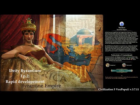 Civ 5 Vox Populi: Deity Byzantium - Ep.2: Rapid developement