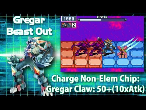 Mega Man Battle Network 6: Gregar Crosses & Beasts in 3 Minutes