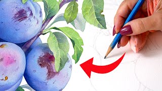 Draw BETTER Outlines on Watercolor Paper ✍🏻 