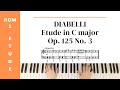 Diabelli: Etude in C major, Op. 125 No. 3 (RCM Level 1 Etude) - sheet and video