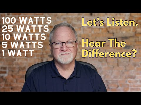 100 watts vs. 5 watts: Can you hear the difference?