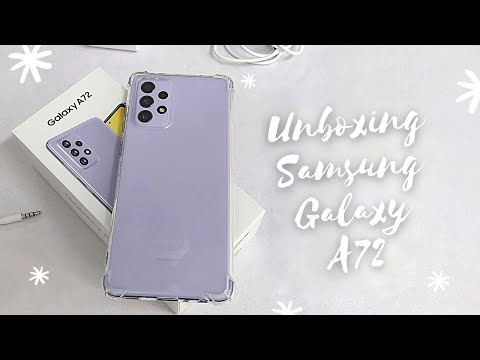 ✨ samsung galaxy A72 + accessories unboxing  | aesthetic | asmr ✨