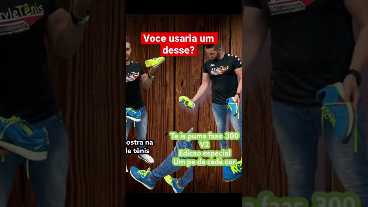 Tenis puma faas 300 v2 um pé de cada cor ! Voce usaria  #puma #style #shoes #fucho