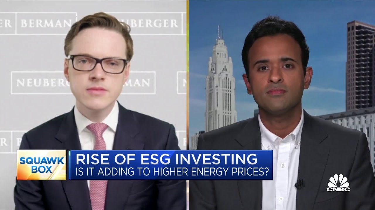 ESG movement has a 'deep seeded conflict of interest,' says Vivek Ramaswamy