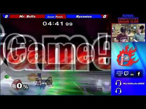 DePaul Smashfest #7 SSBM Loser Semis - Mr. Boffo (Yoshi) vs Hyunnies (Falco, Fox)