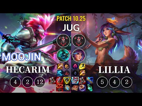 RNW Moojin Hecarim vs Lillia Jungle - KR Patch 10.25
