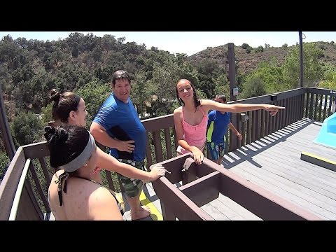 Blue Bermuda Water Slide at Raging Waters Los Angeles