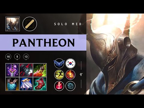Pantheon Mid vs LeBlanc - KR Diamond Patch 25.23