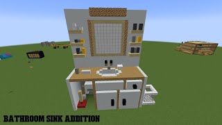 bathroom sink addition in Minecraft