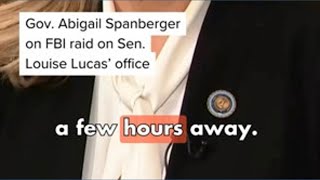 Gov. Spanberger reacts to FBI raid on Louise Lucas' office