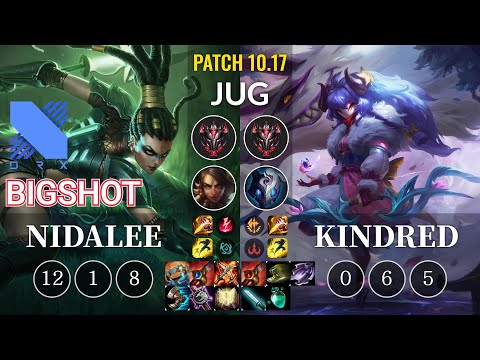 DRX BigShot Nidalee vs Kindred Jungle - KR Patch 10.17