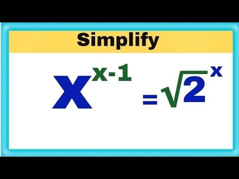 a nice exponential question | power question | math exponent question |find x