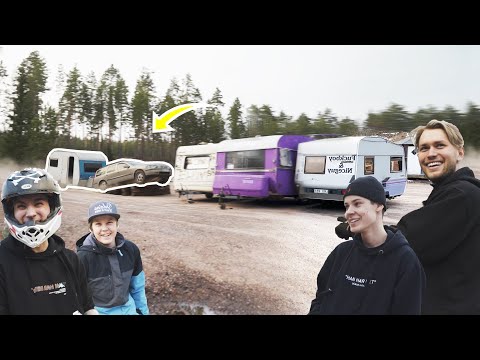 HOPPA BIL GENOM 3 HUSVAGNAR!!!