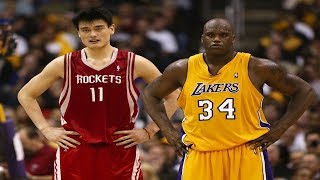 Every Yao Ming and Shaq 3 Pointer of Their Careers