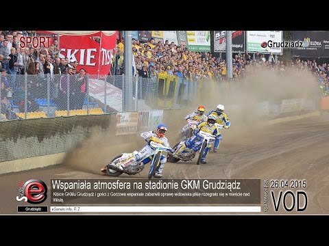 Wspaniała atmosfera na stadionie GKM Grudziądz