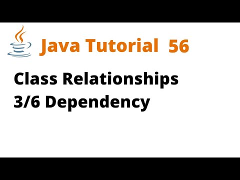Java Tutorial 56 Class Relationships 36 Dependency