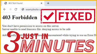 How to Fix 403 Forbidden Error ?? #2Ways