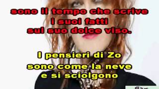 KARAOKE I PENSIERI DI ZO CON CORI - FIORELLA MANNOIA