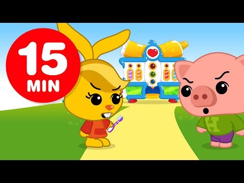 Dientes Brillantes - Y Más Capítulos de Plim Plim (15 MIN) | Dibujos Animados