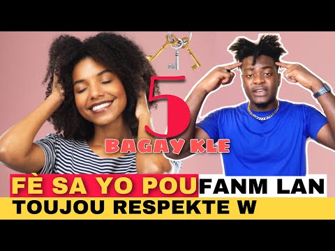 Tout Fanm ap vin Respekte w si w Jere ti sa sèlman