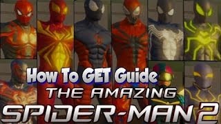The Amazing Spider-Man 2 | How To "Unlock" All 19 Costume Skin Suit