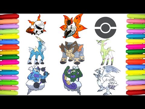 Pokemon list coloring #636 to 643
