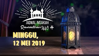 Jadwal Imsak dan Buka Puasa Minggu 12 Mei 2019 Bulan Ramadan 1440 H