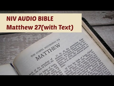 Matthew 27 NIV AUDIO BIBLE (with text)