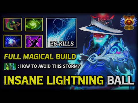 EPIC 26-Kills MID Storm Spirit | Full OfMagical Build With Insane Lightning Ball | 7.39d DotA 2
