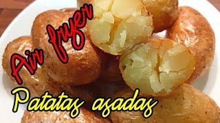 Patatas baby asadas en Air fryer o freidora de aire🥔/Roasted baby potatoes in the air fryer🥔/