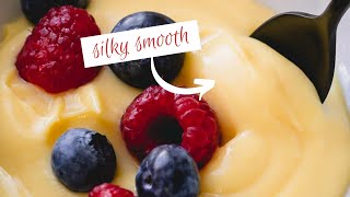 classic pastry cream - a perfect filling for tarts and pastries, as well alone with berries