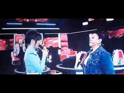 EVA AYLLON Y DANIELA DARCOURT CANTARON DONDE TU VAYAS  EN LA VOZ SENIOR  GRANDES VOCES