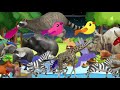 Animal Stamped Crossover Crazy Cartoon 3d Dinasaur Gorilla Animal Race Animals Cartoon