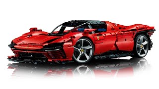 LEGO Technic 42143 Ferrari Daytona SP3 | Motorized Full RC Mod Footage in Action (4K)