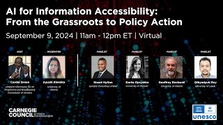 AI for Information Accessibility: From the Grassroots to Policy Action