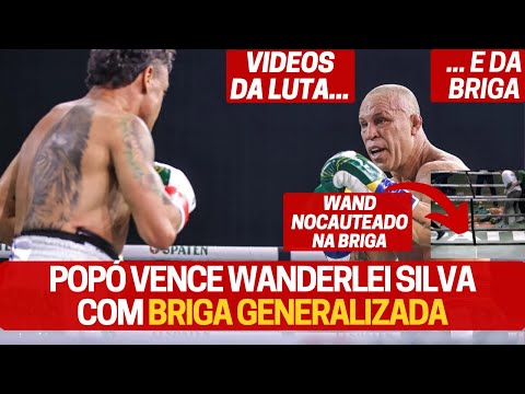VÍDEO LUTA: POPÓ VENCE e WANDERLEI SILVA é NOCAUTEADO EM BRIGA NO SPATEN FIGHT NIGHT