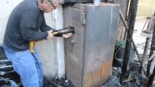 Gun Safe Fully Engulfed In Warehouse Fire