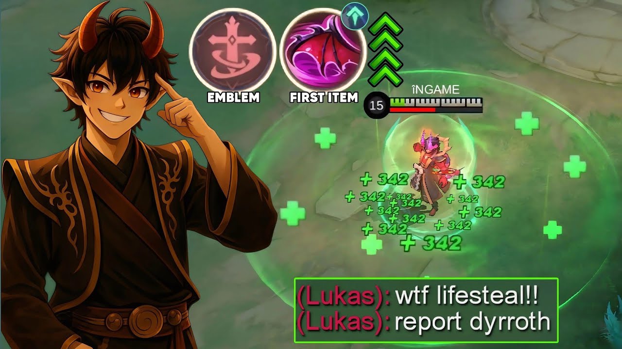 DYRROTH NEW RECOMMENDED EFFECTIVE ITEM AND TRICK THAT CAN SUIT YOU | GUIDE TO RANK UP FAST - MLBB