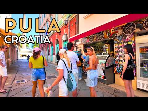 Pula, Croatia |Walking Tour 4K | Exploring the Largest City in Istria 🇭🇷
