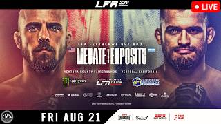 LFA 239: Mecate vs. Exposito | LIVE STREAM | MMA FIGHT COMPANION Legacy Fighting Alliance VICE TV