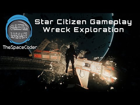Star Citizen 3.4.3 Gameplay - Caterpillar Wreck Exploration