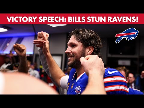 Inside the Bills Locker Room After Dramatic Win Over The Baltimore Ravens! | Buffalo Bills