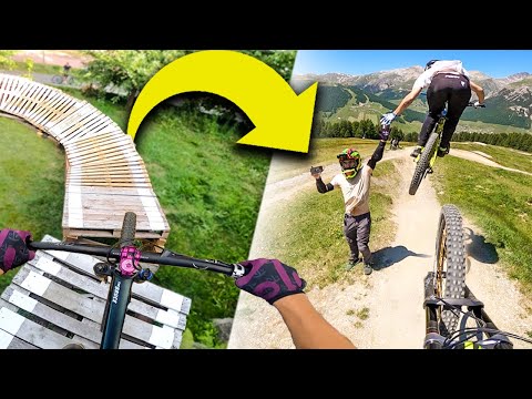 DAL SALTO DEI PISELLI AD UNA VERA PISTA DOWNHILL con @MolteniMichele