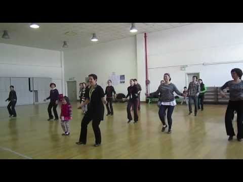 Rusty and her tap dance class in Shanghai,  China - dancing to Bill Elliott's Shim Sham Song