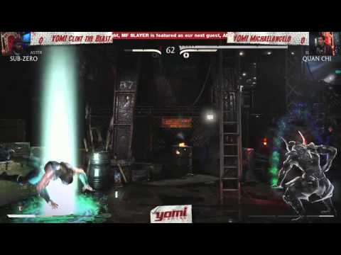 WB Round 3: YOMI ATL Clint the Beast (Sub-Zero/Kano) vs. YOMI Michaelangelo (Quan Chi) - MKX; AKA We